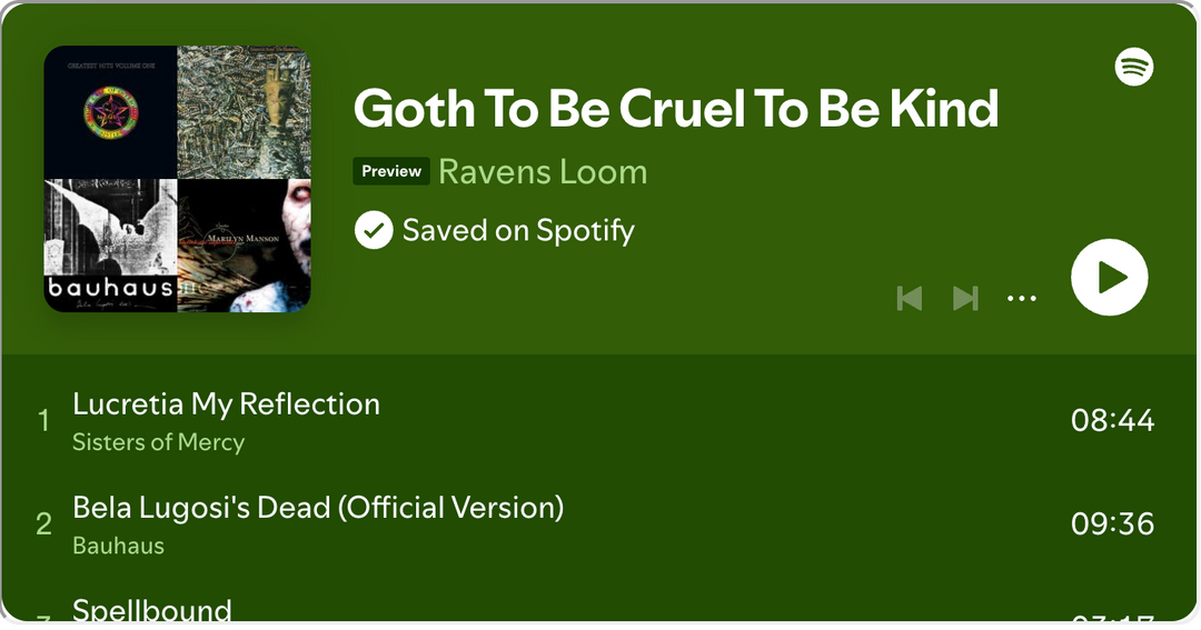 The Only Goth Soundtrack You'll Ever Need